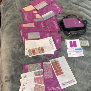 Jamberry mini heater and sheets of stickers